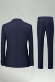 Costumes pour hommes Navy Peak Peak Slim Fit 2 pièces