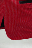 Blazer de bal pour hommes à boutons à revers à revers en châle rouge