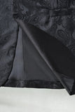Blazer de bal pour hommes à revers en châle noir à simple boucle