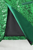 Blazer de bal pour hommes en revers châle vert scintillant