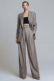 Costumes de travail double boutonnage double en revers Grey Peak