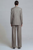 Costumes de travail double boutonnage double en revers Grey Peak
