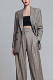 Costumes de travail double boutonnage double en revers Grey Peak