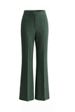 Complets de bal de bal vert foncé slim cut en deux pièces à revers point, simple boutonnage