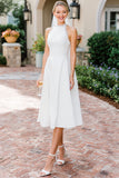 Robe de mariée Midi blanche en dentelle A Line