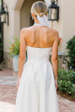 Robe de mariée Midi blanche en dentelle A Line