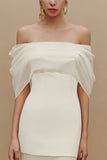 Robe longue de fiançailles en tulle sirène ivoire dénudée