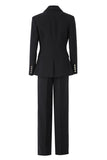 Costume de bal femme 3 pièces noir un bouton