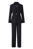 Costume de bal femme 3 pièces noir un bouton