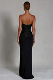 Robe longue sirène noire