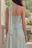 Corset A-Line en mousseline Sage poussiéreux