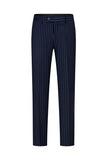 Costumes de bal pour hommes en 3 pièces bleus à un bouton à pointe