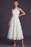 Robe de mariée blanche à dos nus 3D 3D