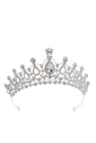 Tiare couronne de la Reine du bal en cristal d’argent