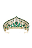 Tiare de luxe Princesse en Cristal Couronne d’Or