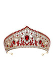 Tiare de luxe Princesse en Cristal Couronne d’Or