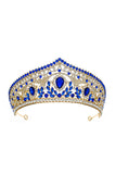 Tiare de luxe Princesse en Cristal Couronne d’Or