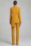 Costumes de bal de bal bleus simple croisée à simple croison slim