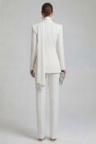 Costumes de bal de bal bleus simple croisée à simple croison slim