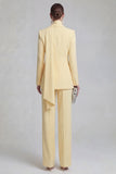 Costumes de bal de bal bleus simple croisée à simple croison slim
