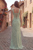 Sauge poussiéreuse à fleurs et col carré, robe de bal longue sirène avec corset