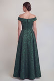 Blush Jacquard Floral Off The Shoulder A Line Mother of The Bride Robe