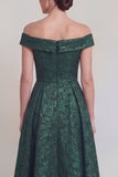 Blush Jacquard Floral Off The Shoulder A Line Mother of The Bride Robe