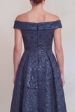 Blush Jacquard Floral Off The Shoulder A Line Mother of The Bride Robe