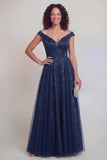 Fleur marine Une ligne longue de la robe de mariée