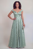 Fleur marine Une ligne longue de la robe de mariée