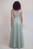 Fleur marine Une ligne longue de la robe de mariée