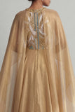 Robe Mère de la Mariée à manches longues en A-Line Champagne