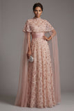 Robe de mère de mariée à la ligne A Strapless perlée