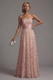 Robe de mère de mariée à la ligne A Strapless perlée