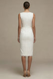Robe de remise de diplôme en dentelle en dentelle blanche bodycon