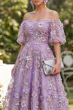 Robe midi en tulle ligne A à lignes tombantes, bleu plissé et perlé