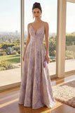 Robe à bretelles fines A-Line Lilas poussiéreux