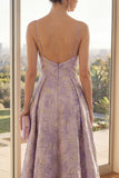Robe à bretelles fines A-Line Lilas poussiéreux