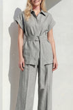 Costumes féminins 2 pièces Grey Peak avec ceinture