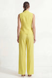 Costumes d’affaires en 2 pièces jaune citron à simple boutonnage pointu