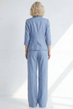 Costume long pour femmes à coupe moulante bleu poussiéreux bleu