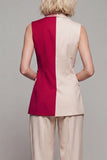 Costumes féminins en kaki clair à revers cranté, 2 pièces,