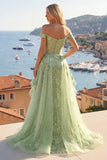 Corset vert pince à épaules dénudées, corset fleuri fleuri avec volants