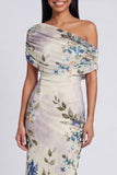 Robe longue fleurie à motifs bodycons en tulle noir