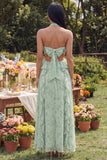 Robe Maxi à la ligne A découpée en dos nus