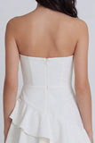 Robe courte de remise de diplôme Sweetheart A-Line à fronçons