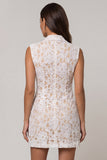 Short work Short Work Short Work en lace ivoire à revers à pointes