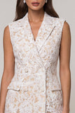 Short work Short Work Short Work en lace ivoire à revers à pointes