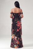 Robe formelle à épaules froides en Ivoire avec une ceinture