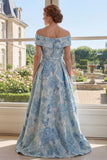 Robe longue de mère de la mariée en A-line A-line dénudée